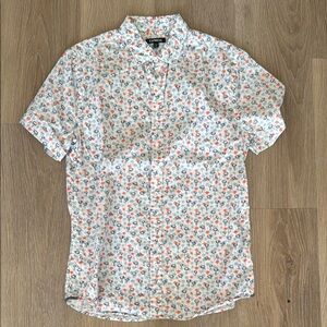 Express Men's Floral Print Shirt - Palm Tree - Medium